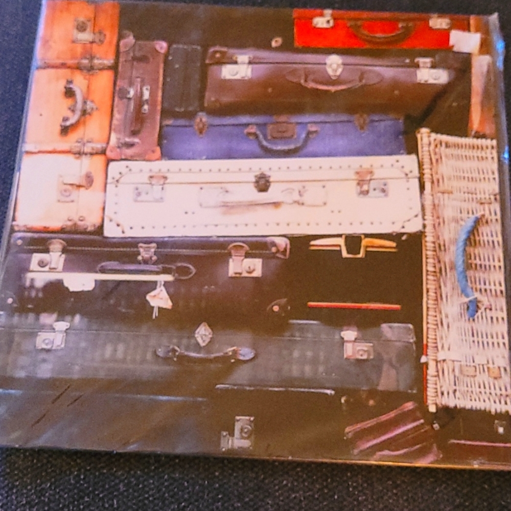 Suitcases photo print, 12x12.